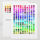 Invitation d'exemple de couleur 5 (Devant / Derrière)