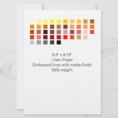 Invitation d'exemple de couleur 5 (Dos)