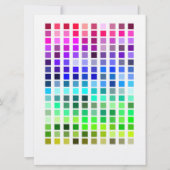 Invitation d'exemple de couleur 5 (Devant)