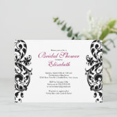 Invitation d'Fête de l'mariée à la mode des mariée (Debout devant)