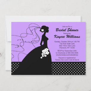 Invitation d'Fête de l'mariée de la mariée de Lila