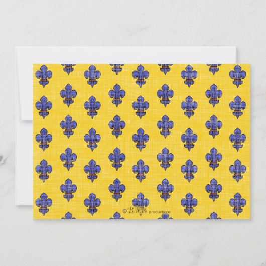 Invitation d'Fête de l'mariée provençale du sud de (Dos)