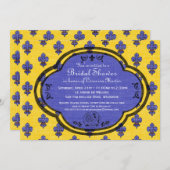 Invitation d'Fête de l'mariée provençale du sud de (Devant / Derrière)