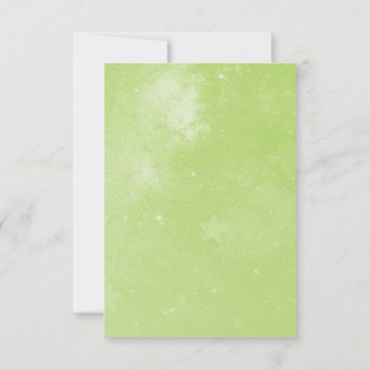 Invitation d'Fête des mariées Unicorn vert (Dos)