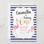 Invitation d'Flamant rose d'abord Invitation d'ann (Devant)