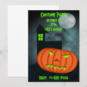 Invitation d'Halloween (Devant / Derrière)