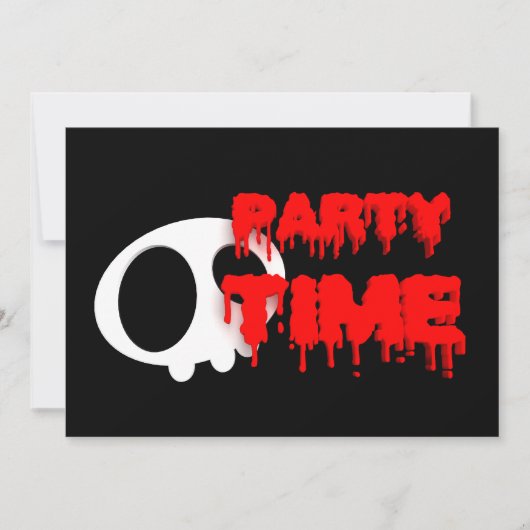 Invitation d'Halloween (Devant)