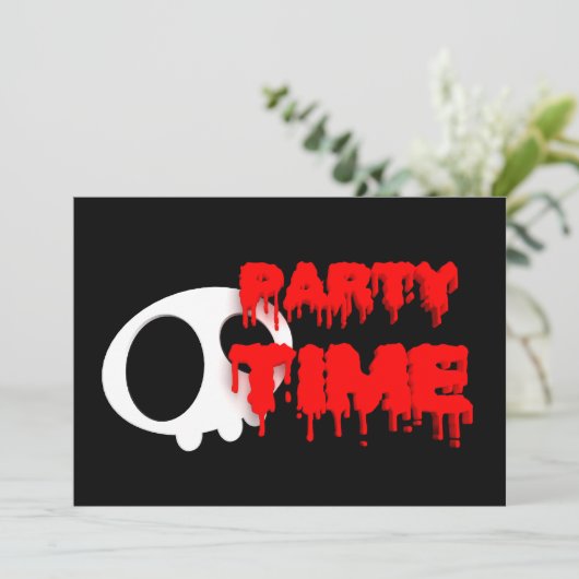 Invitation d'Halloween (Debout devant)