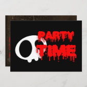 Invitation d'Halloween (Devant / Derrière)