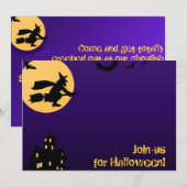 Invitation d'Halloween (Devant / Derrière)