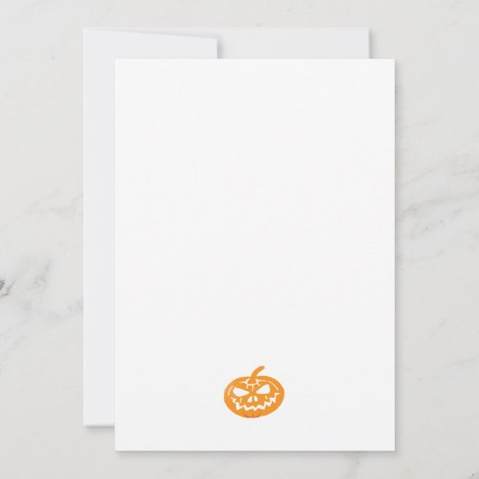 Invitation d'Halloween (Dos)