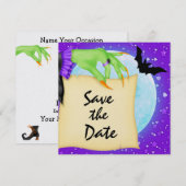 Invitation d'Halloween (Devant / Derrière)