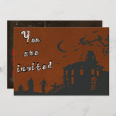 Invitation d'Halloween (Devant / Derrière)