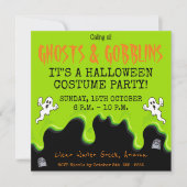 Invitation d'Halloween (Devant)