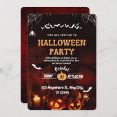 Invitation d'Halloween (Devant / Derrière)