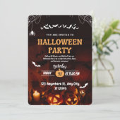 Invitation d'Halloween (Debout devant)