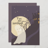 Invitation d'Halloween (Devant / Derrière)