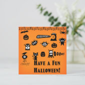 Invitation d'Halloween (Debout devant)