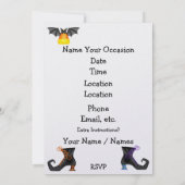 Invitation d'Halloween (Dos)