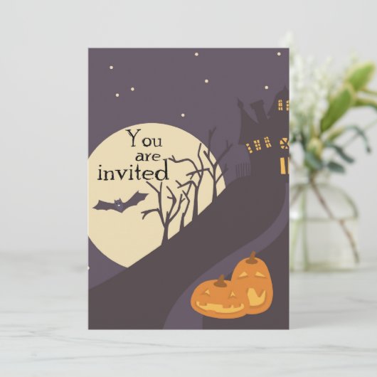 Invitation d'Halloween (Debout devant)