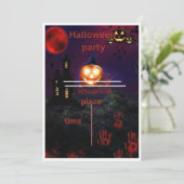 invitation d'Halloween (Debout devant)