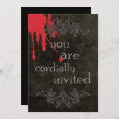 Invitation d'Halloween (Devant / Derrière)