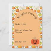 Invitation d'Halloween (Devant)