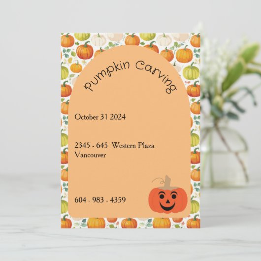 Invitation d'Halloween (Debout devant)