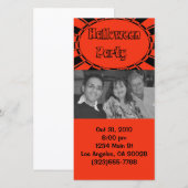 Invitation d'Halloween (Devant / Derrière)