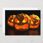 Invitation d'Halloween (Devant / Derrière)