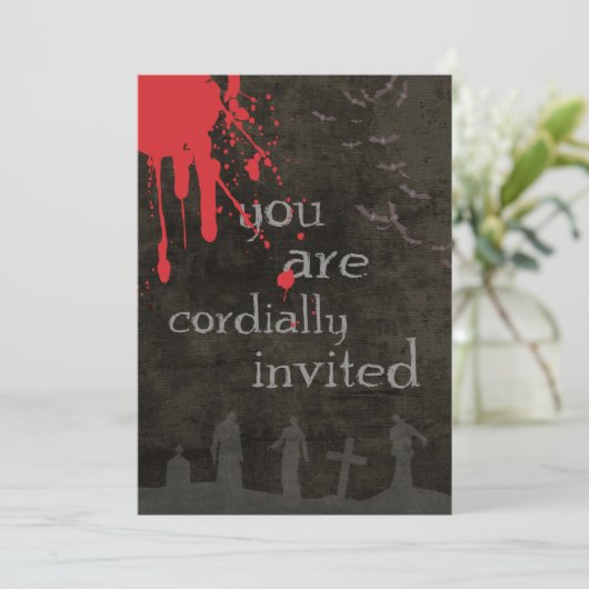 Invitation d'Halloween (Debout devant)