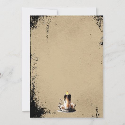 Invitation d'Halloween (Dos)