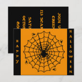 Invitation d'Halloween (Devant / Derrière)