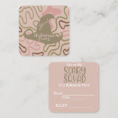 Invitation d'Halloween (Devant / Derrière)