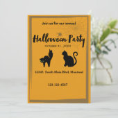 Invitation d'Halloween (Debout devant)