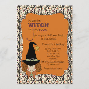 Invitation d'Halloween à cette époque