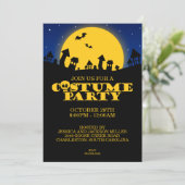 Invitation d'Halloween à la fête du costume de mai (Debout devant)