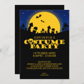 Invitation d'Halloween à la fête du costume de mai (Devant / Derrière)