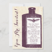 Invitation d'Halloween à la potion vintage (Devant)