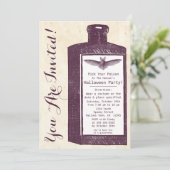 Invitation d'Halloween à la potion vintage (Debout devant)