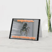 Invitation d'Halloween araignée (Devant)