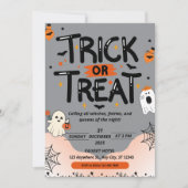 Invitation d'Halloween avec un texte chinois mysté (Devant)