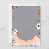 Invitation d'Halloween avec un texte chinois mysté (Dos)