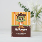 Invitation d'Halloween avec zombies (Debout devant)