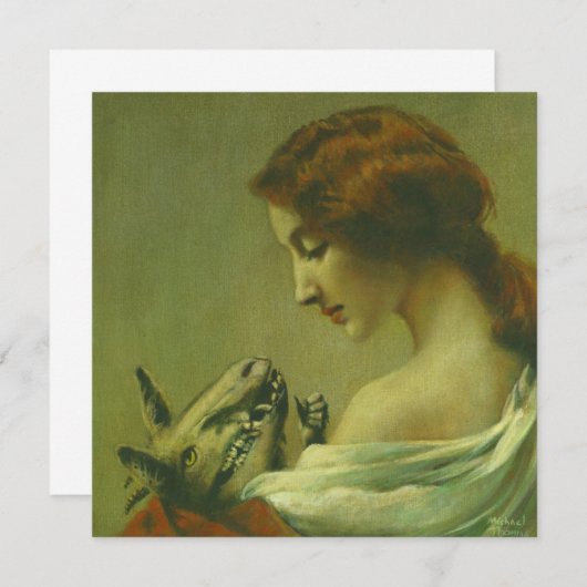 Invitation d'Halloween bizarre (Devant / Derrière)