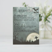 Invitation d'Halloween, carte d'information pour m (Debout devant)