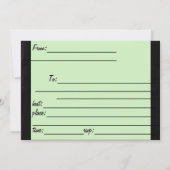 Invitation d'Halloween 'C'est Halloween Let'z Part (Dos)