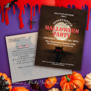 Invitation d'Halloween Chat et Chats noirs éffraya