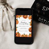 Invitation d'Halloween citrouille