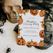 Invitation d'Halloween citrouille